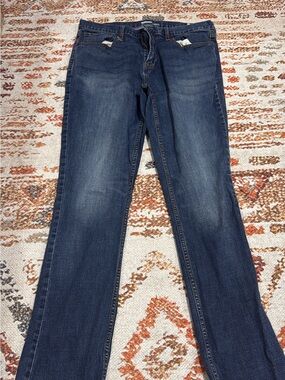 Old Navy Men's Dark Blue Straight-Leg Jeans